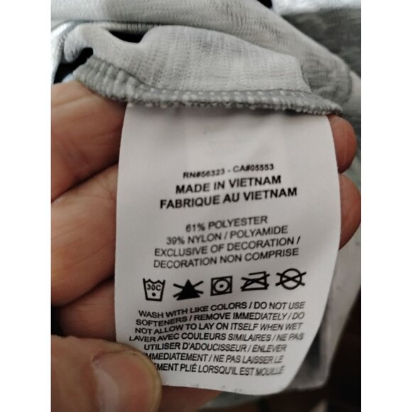 Nike Dri-Fit pullover hooded size lg gray white camo print work school activewea - Picture 4 of 6